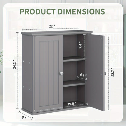 Wall Cabinet shown in the Dark Gray option