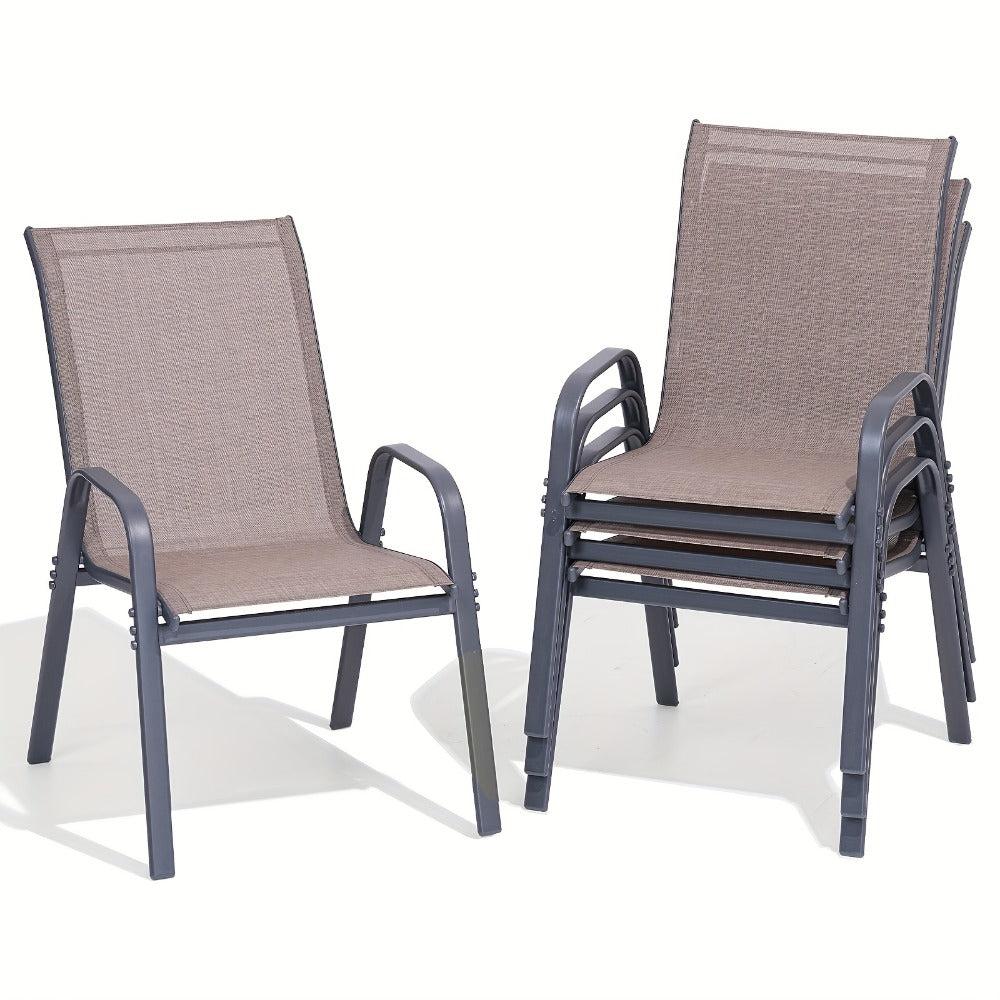 Wide Outdoor Chair with High Back and Multiple Color Options for Patio detail image - detail view 11