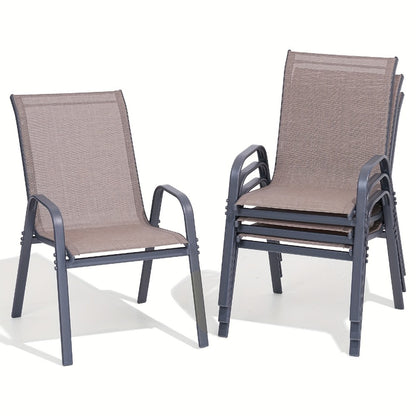 Wide Outdoor Chair with High Back and Multiple Color Options for Patio detail image - detail view 11