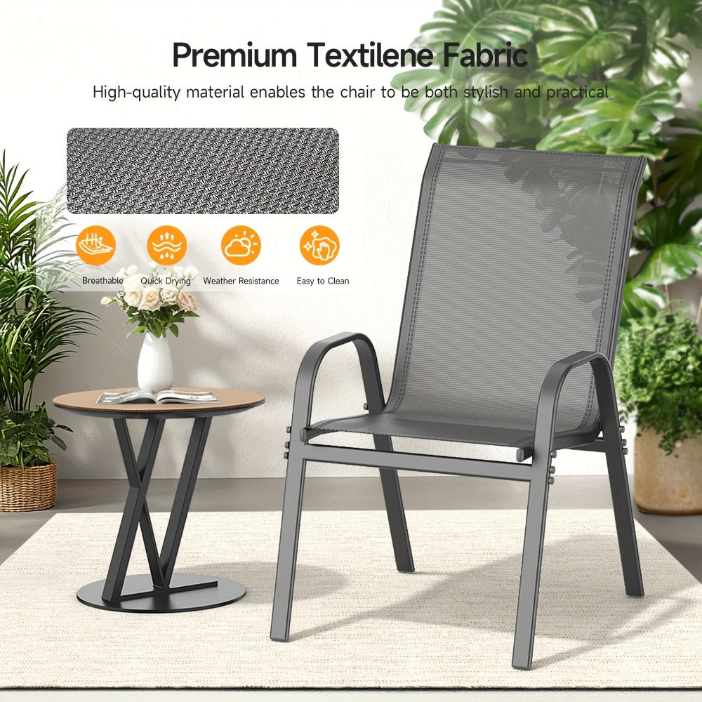 Wide Outdoor Chair with High Back and Multiple Color Options for Patio detail image - detail view 16