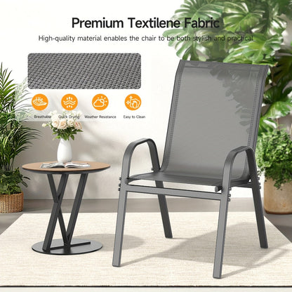 Wide Outdoor Chair with High Back and Multiple Color Options for Patio detail image - detail view 16