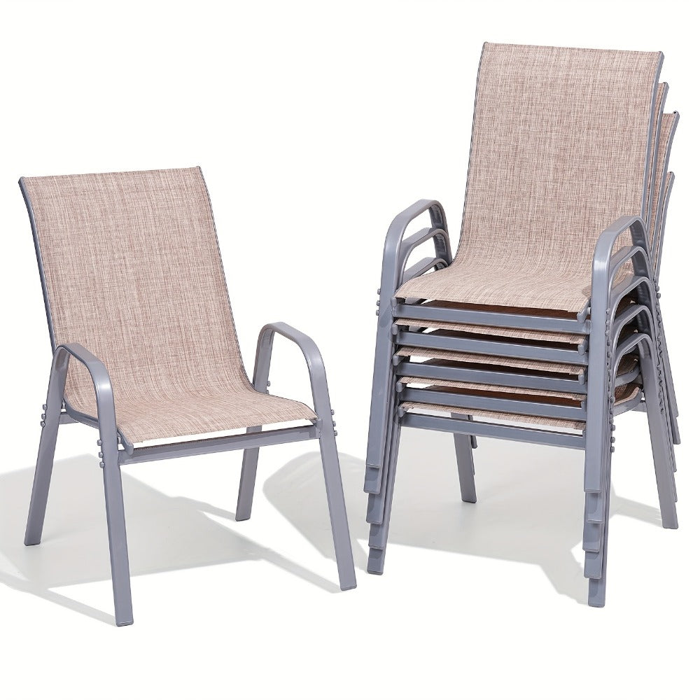 Wide Outdoor Chair with High Back and Multiple Color Options for Patio detail image - detail view 17