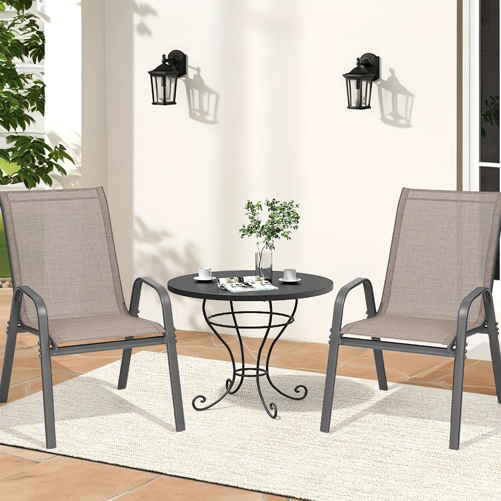 Wide Outdoor Chair with High Back and Multiple Color Options for Patio detail image - detail view 24