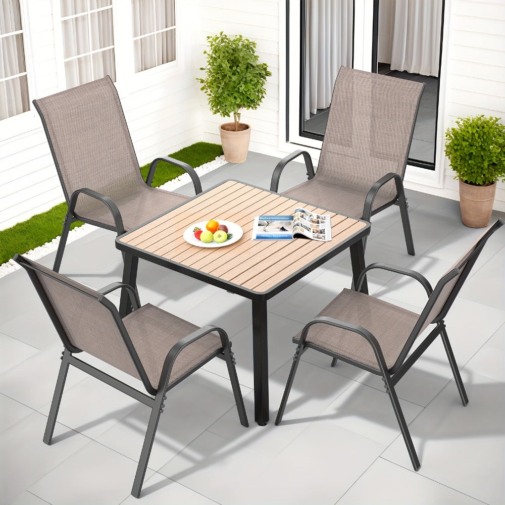 Wide Outdoor Chair with High Back and Multiple Color Options for Patio detail image - detail view 25