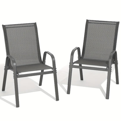 Wide Outdoor Chair with High Back and Multiple Color Options for Patio detail image - detail view 3