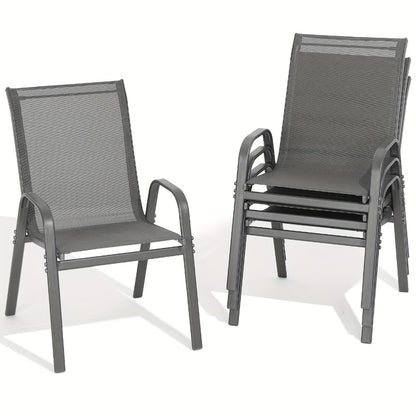Wide Outdoor Chair with High Back and Multiple Color Options for Patio detail image - detail view 5
