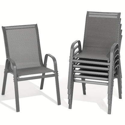 Wide Outdoor Chair with High Back and Multiple Color Options for Patio detail image - detail view 7