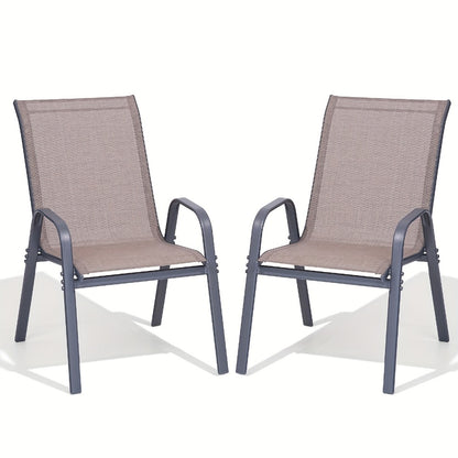 Wide Outdoor Chair with High Back and Multiple Color Options for Patio detail image - detail view 9