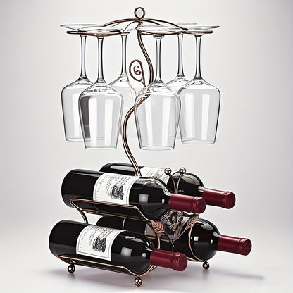 Wine Rack shown in the 4 bottles option