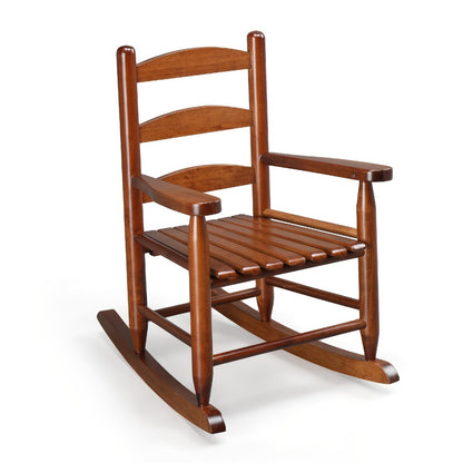 Wood Kids Rocking Chair with Armrests for Comfortable Everyday Seating detail image