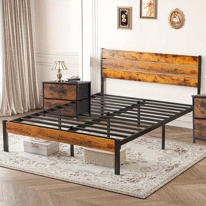 Bed Frames shown in the 【Full+Bedside Table*2P】 option
