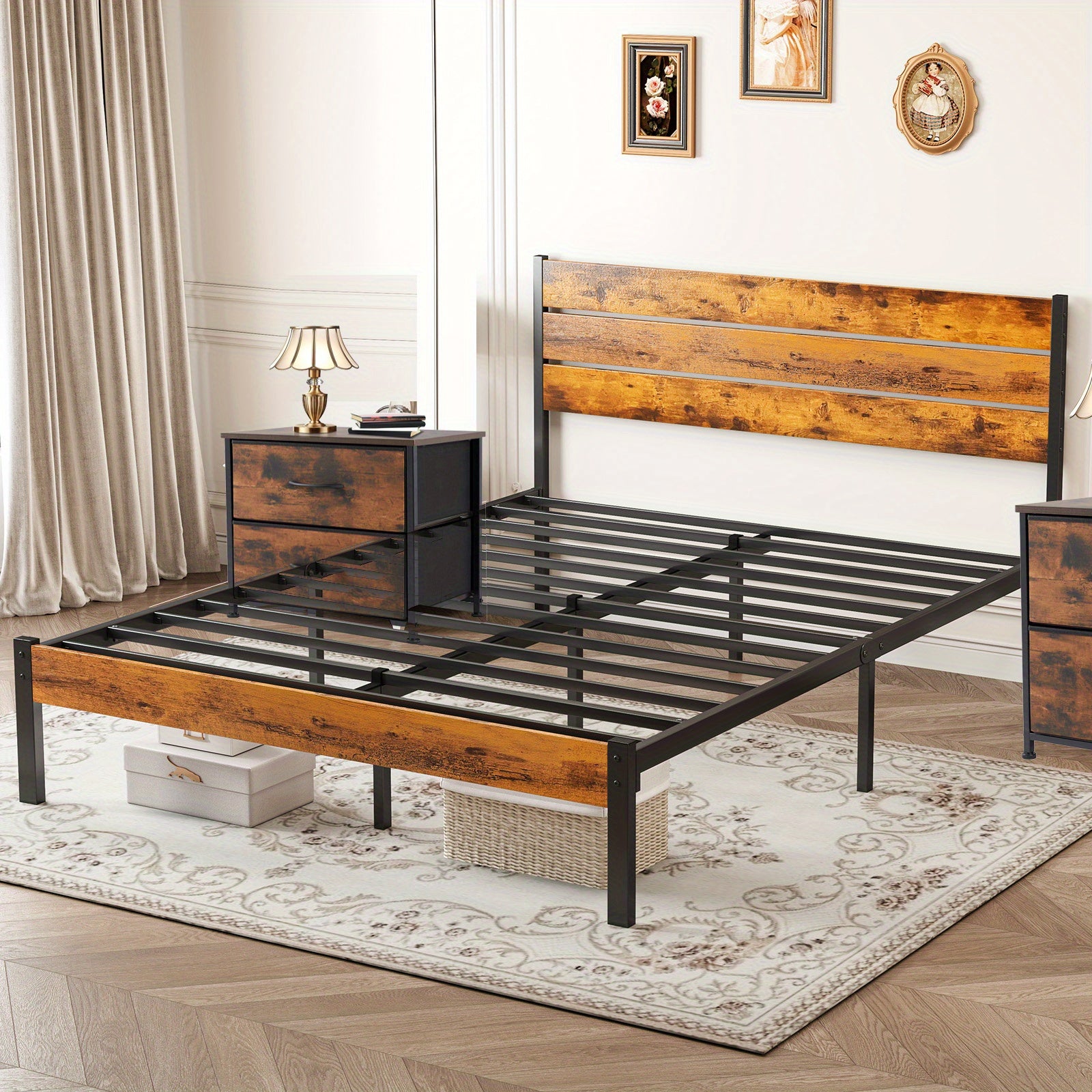 Bed Frames shown in the Queen+Bedside Table*2P option