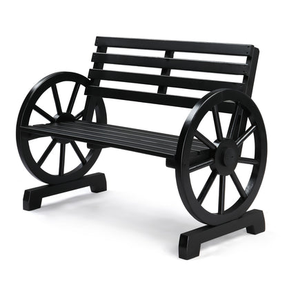 Outdoor Bench shown in the Black option