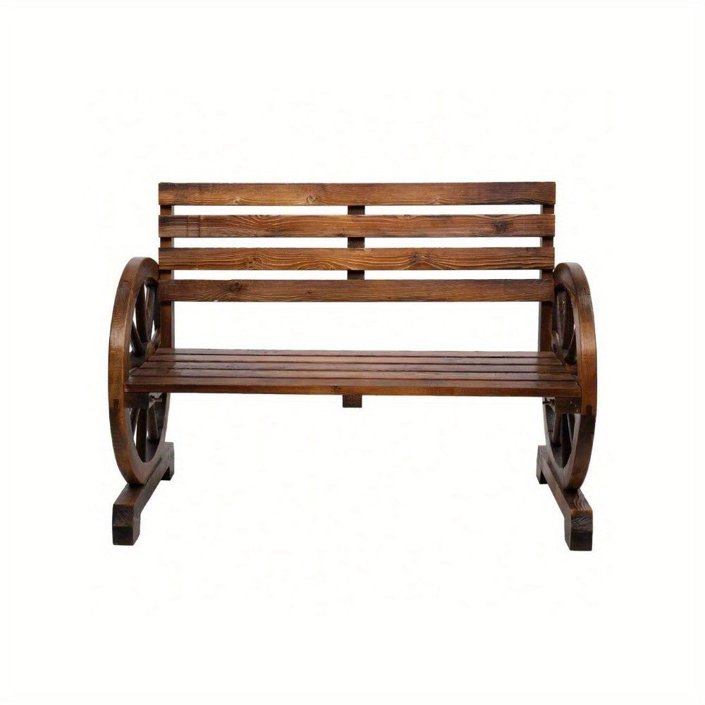 Outdoor Bench shown in the Carbonized Color option