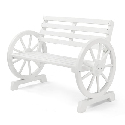 Outdoor Bench shown in the White option