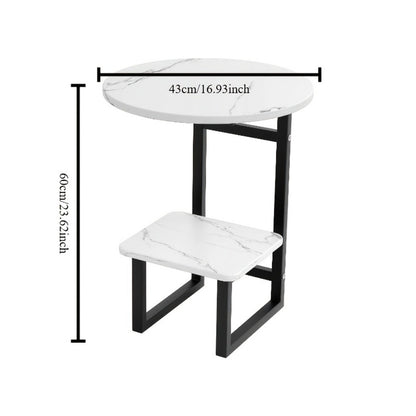 Wrought Iron Metal Side Table, Small Accent Table for Work, Display, and Everyday Use detail image - detail view 14