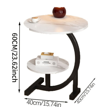 Wrought Iron Side Table, Bedside End Table for Work, Display, and Everyday Use detail image - detail view 10