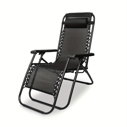 Outdoor Lounge Chair, Zero Gravity Recliner Chair Portable Folding Lounge Chair shown in the main product view